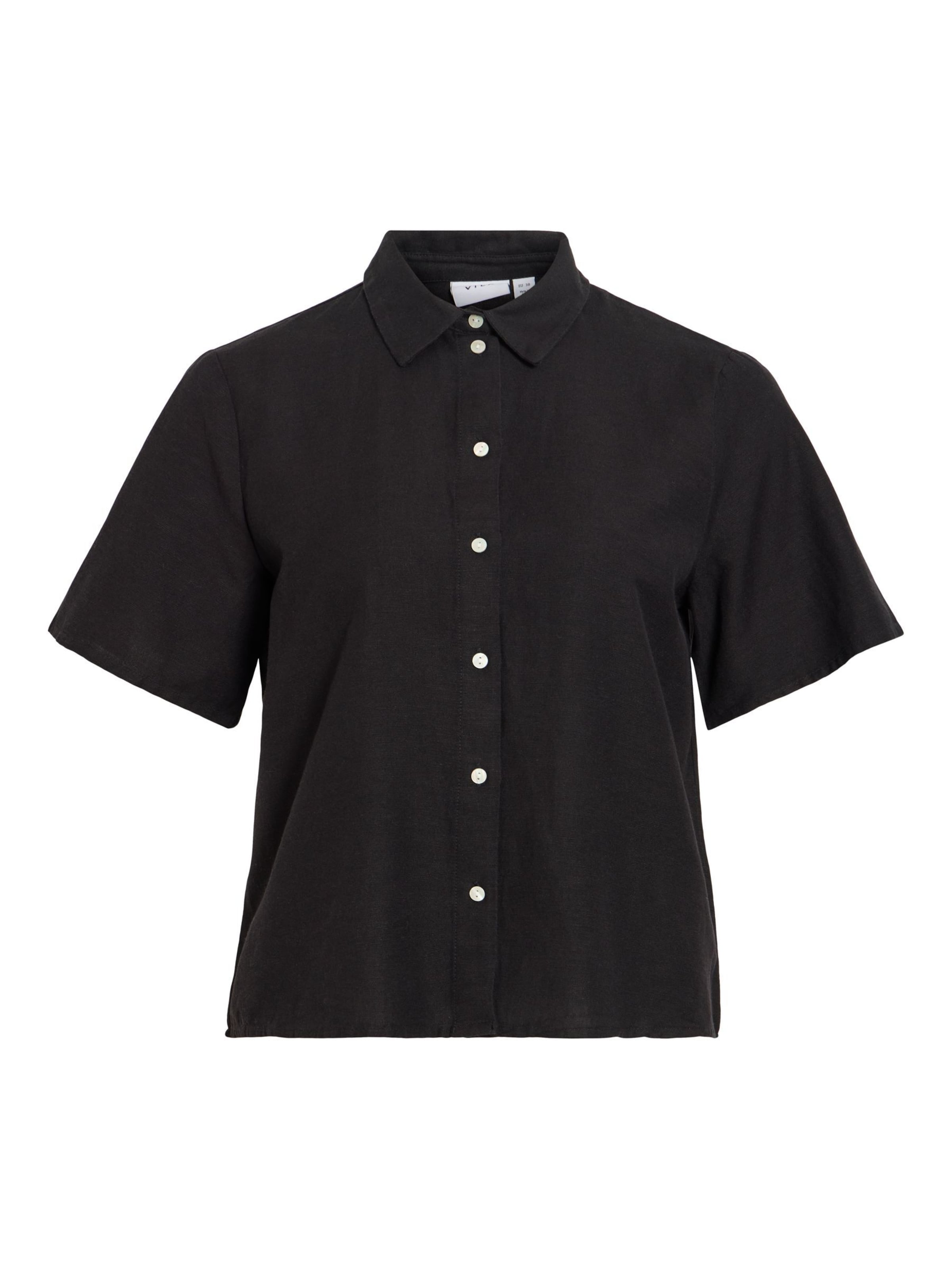 VILA Blouse in Zwart: voorkant