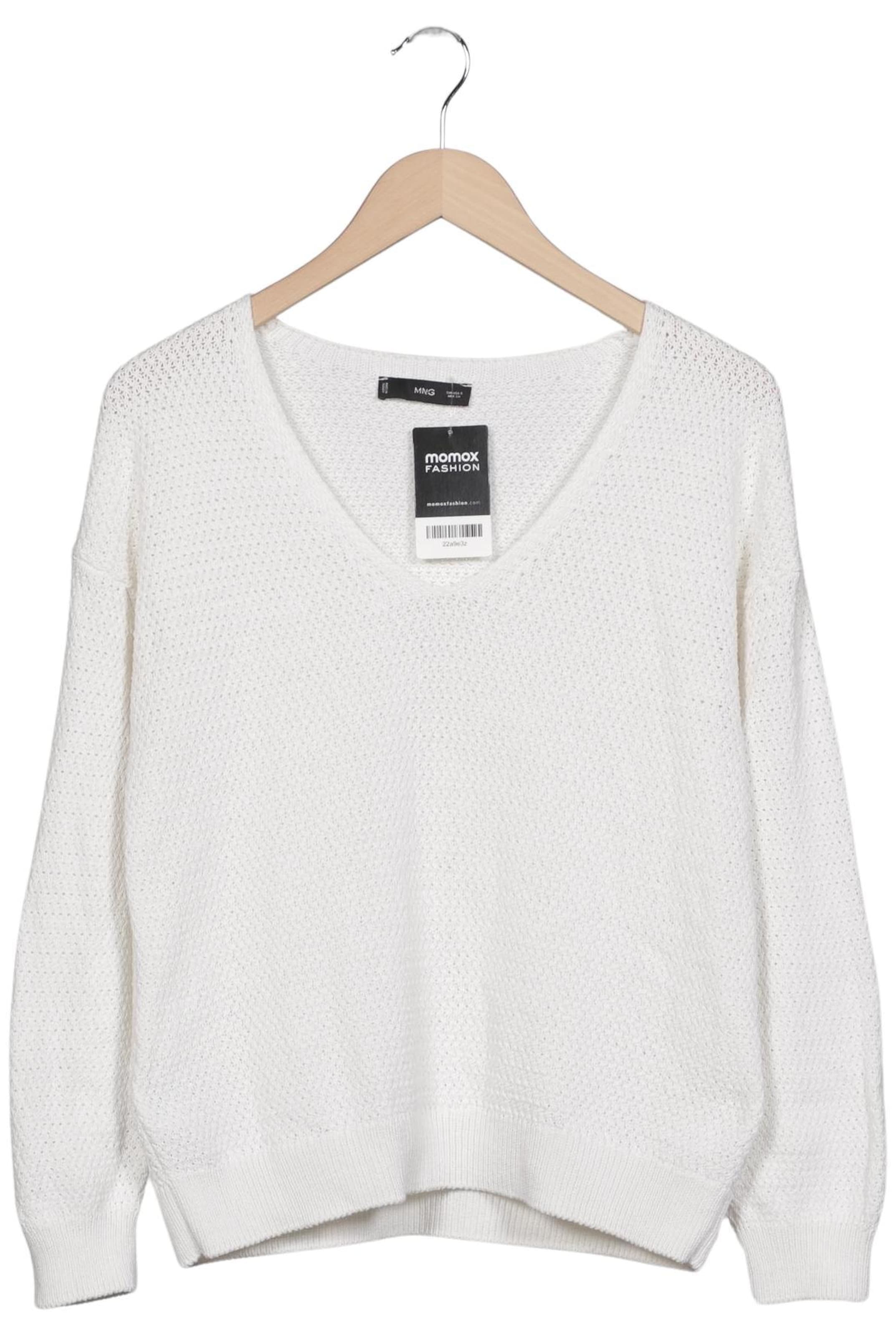 MANGO Pullover S in Weiß: Vorderseite