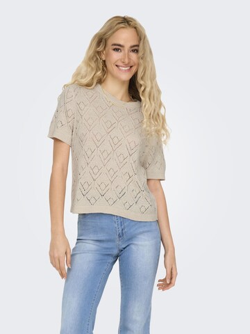 ONLY Trui 'SUNNY' in Beige: voorkant