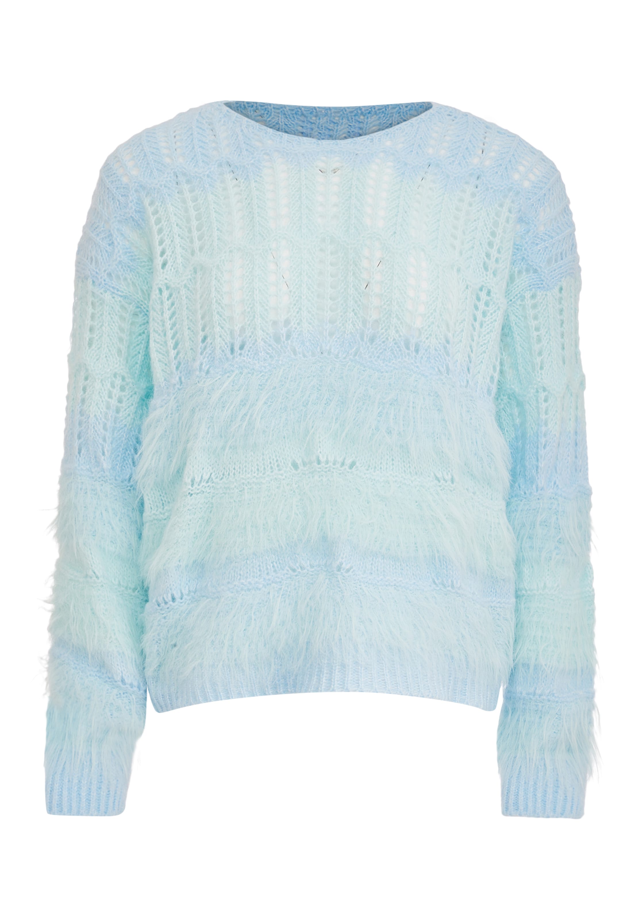 Poomi Pullover in Blau: Vorderseite