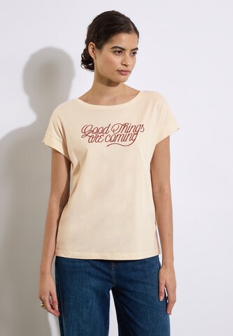 Street One Studio Shirt in Beige: front