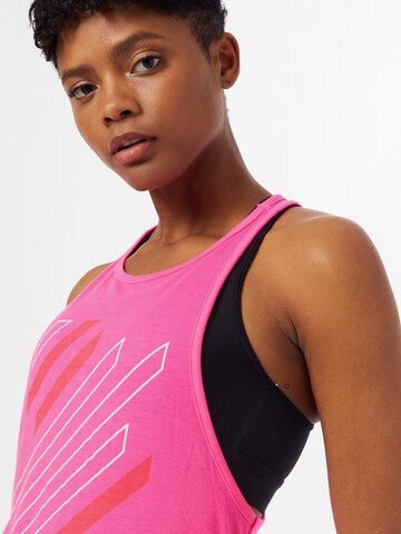 rožinė Superdry Sportiniai marškinėliai be rankovių