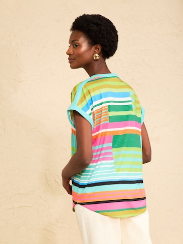 T-shirt love & roses en vert