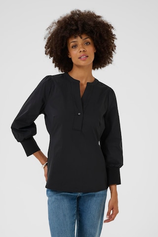 CULTURE Blouse 'Elna Antoinett' in Zwart: voorkant
