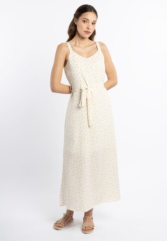 MYMO Summer Dress in White: front