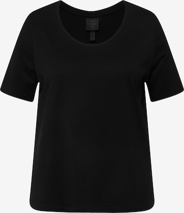 Ulla Popken Shirt in Schwarz: Vorderseite