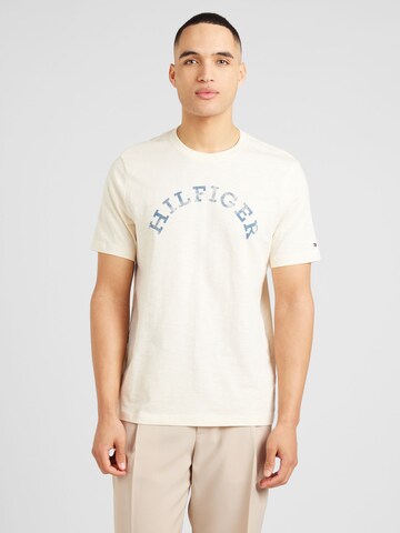 TOMMY HILFIGER T-Shirt in Beige: Vorderseite