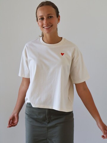 Kultgut Shirt 'Quit Moment' in White