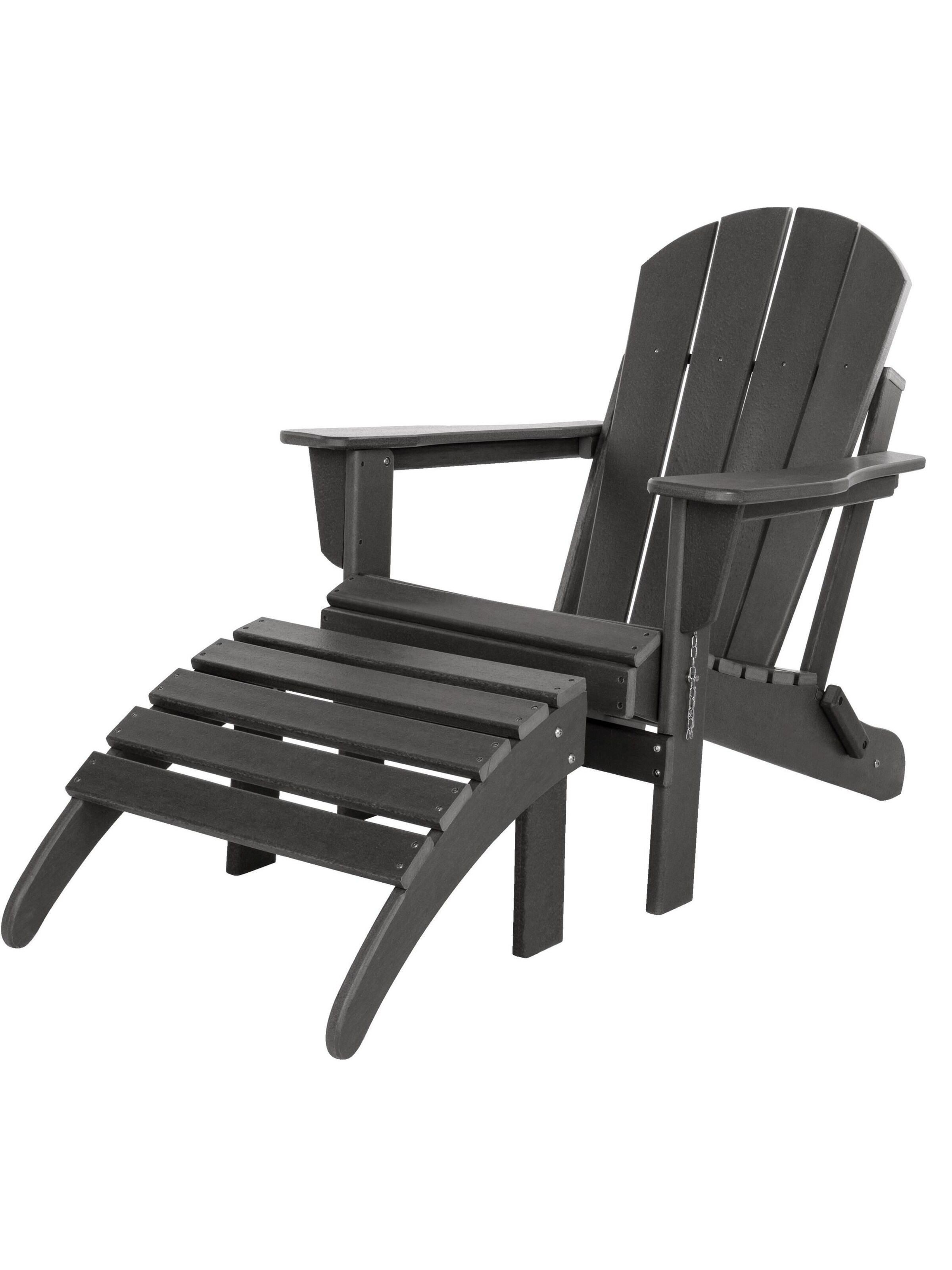 Aspero Zitmeubels 'Adirondack' in Grijs: voorkant