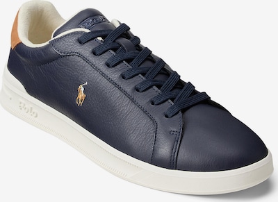 36 dydžio Sportbačiai be auliuko 'HRT CRT II' iš Polo Ralph Lauren, spalva – tamsiai mėlyna jūros spalva / ruda (konjako), Prekių apžvalga