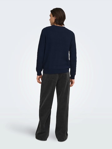 Pullover 'ONSTHEO' di Only & Sons in blu