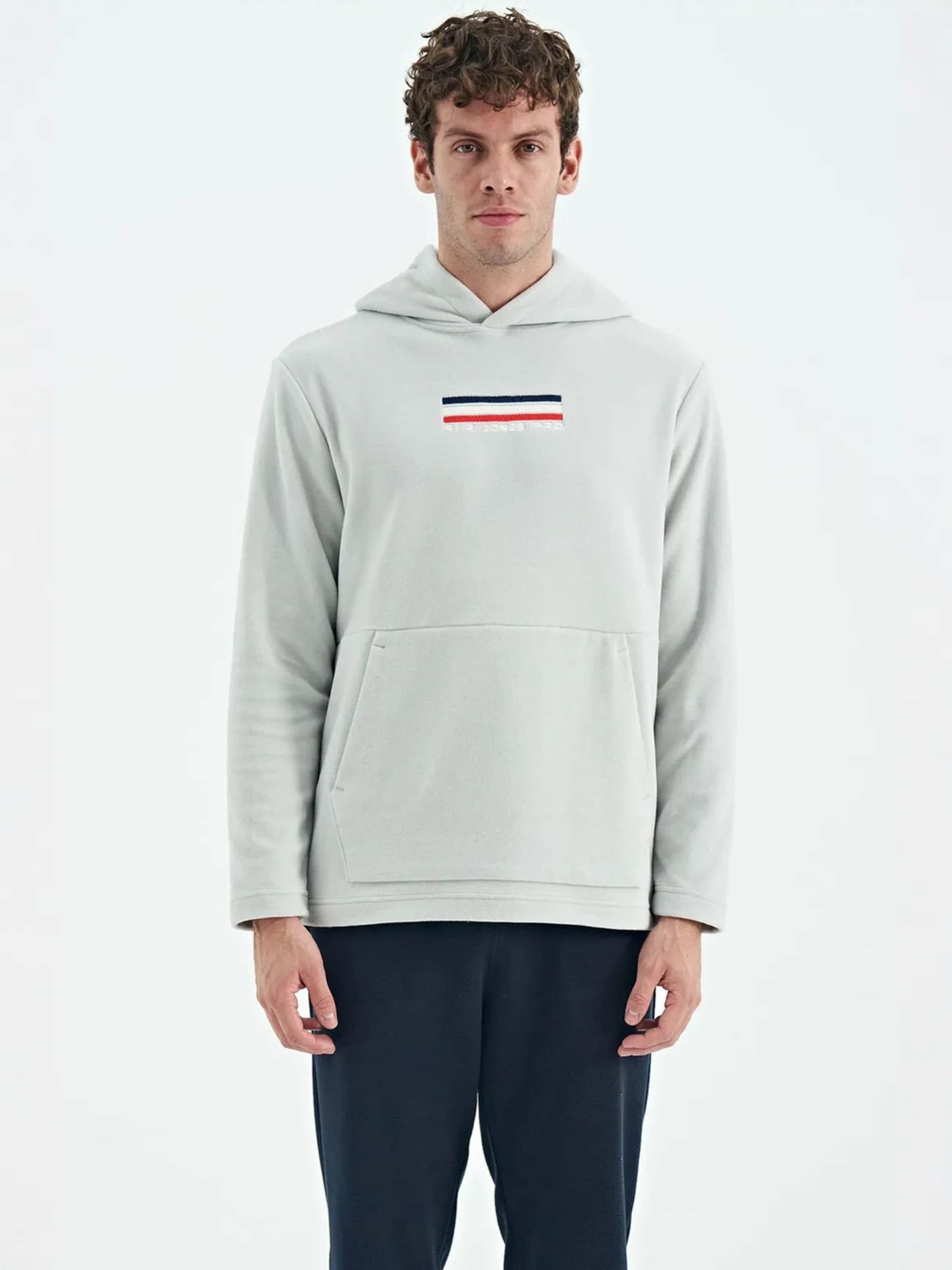 Tommy Life - Sweatshirt em cinzento: frente