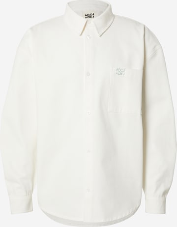ABOJ ADEJ Классический крой Рубашка 'Jemal' в Белый: спереди
