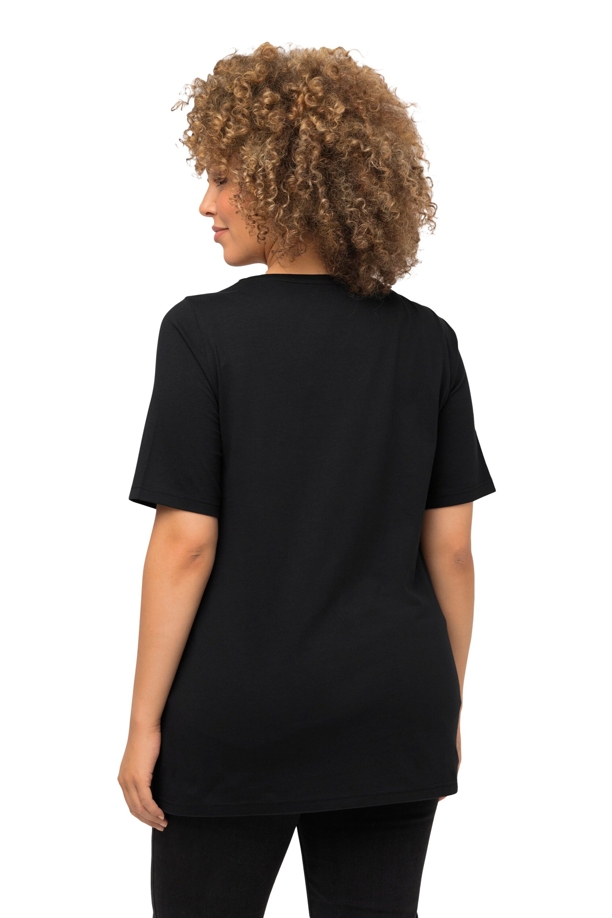T-shirt Ulla Popken en noir