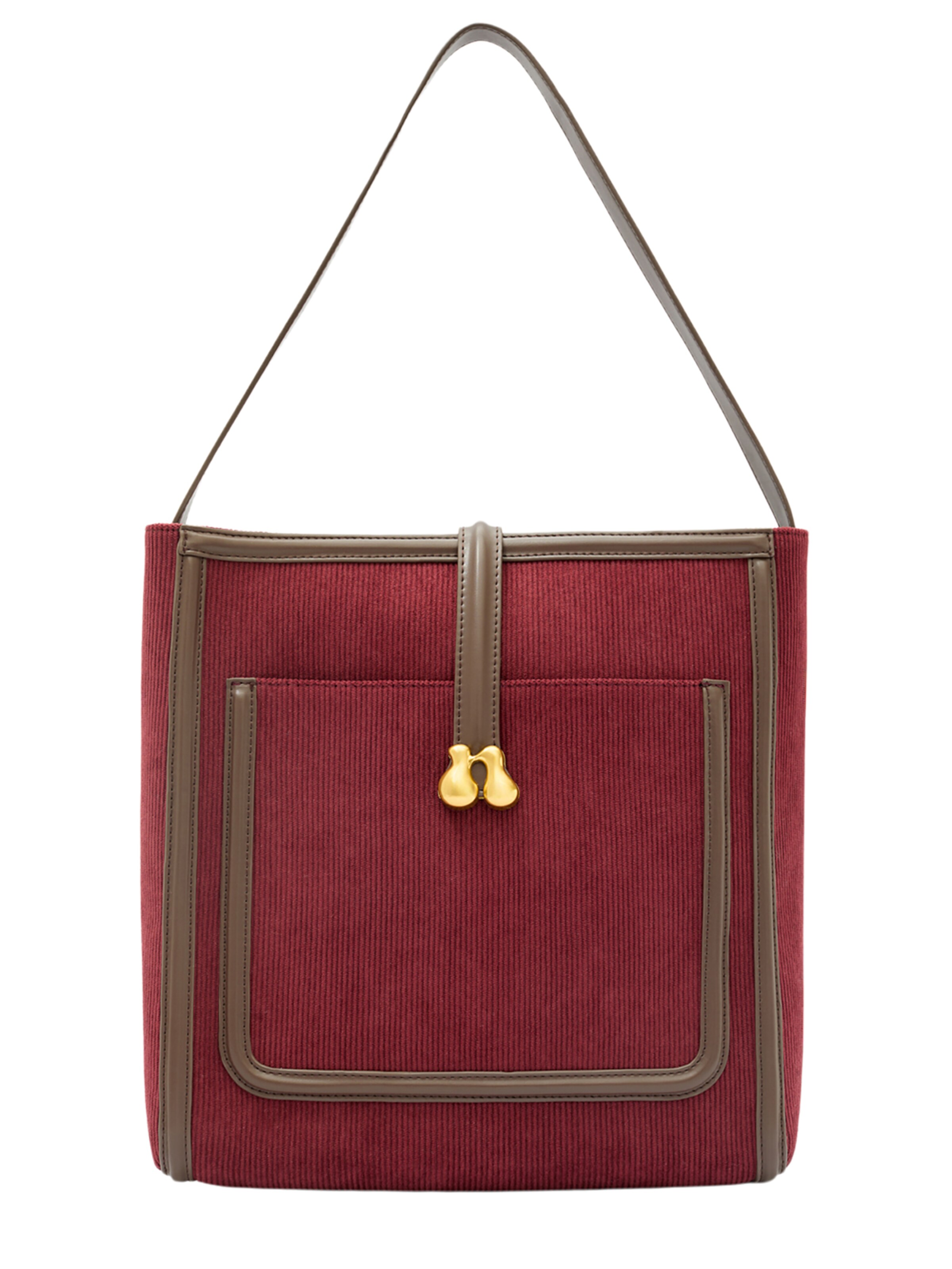 Borsa a spalla 'REBECCA' di NALì in rosso: frontale