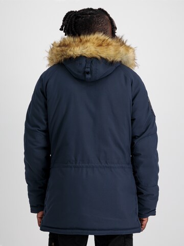 ALPHA INDUSTRIES Winterparka 'Exporer' in Blauw