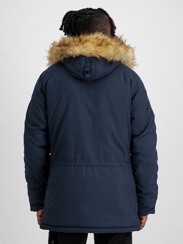 ALPHA INDUSTRIES Talveparka 'Exporer', värv sinine