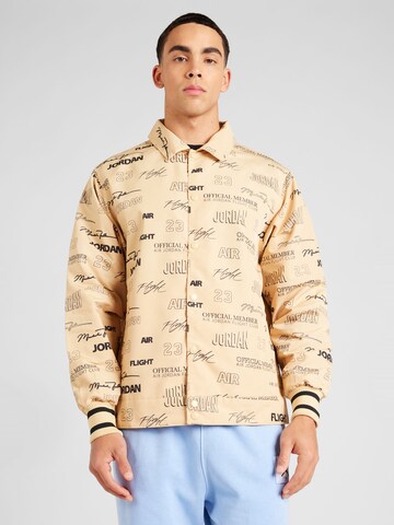 Giacca di mezza stagione di Jordan in beige: frontale