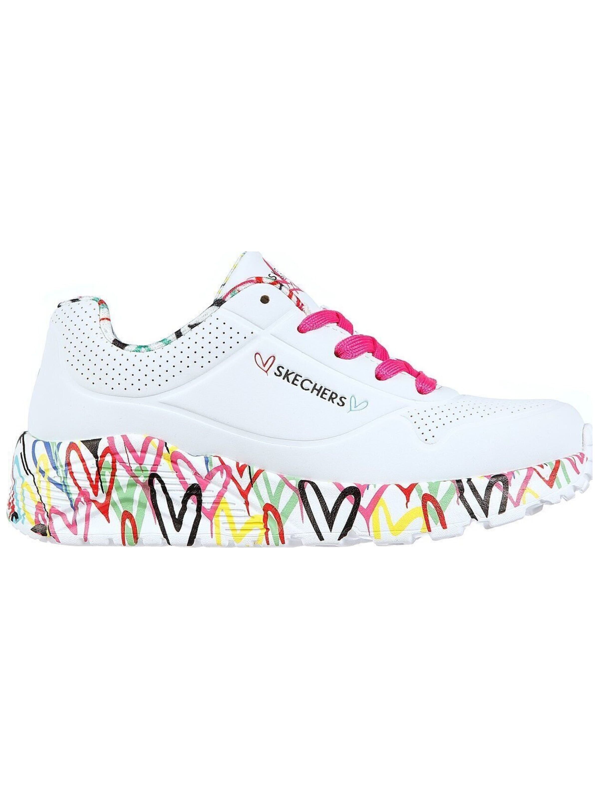 SKECHERS - Calzado deportivo 'Skechers Uno Lite - Lovely Luv' en blanco: frente