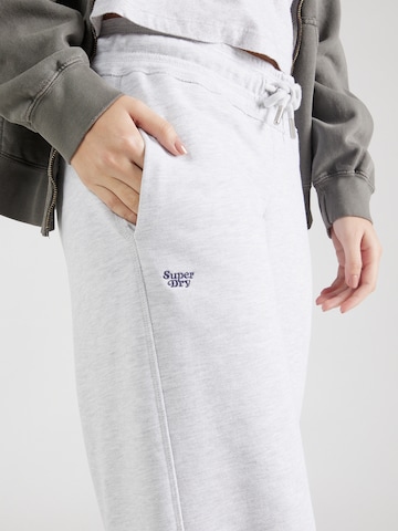 Superdry Loose fit Trousers 'ESSENTIAL' in Grey