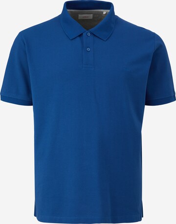 s.Oliver Men Big Sizes Shirt in Blue: front