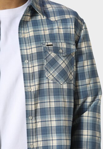 883Police Regular Fit Hemd 'Ellake' in Blau