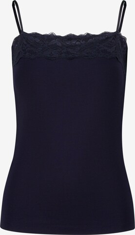 Top di zero in blu: frontale