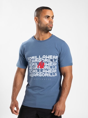 T-Shirt 'Bradley' Gorilla Wear en bleu : devant