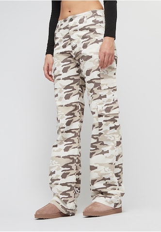 Karl Kani Wide Leg Hose in Weiß: Vorderseite