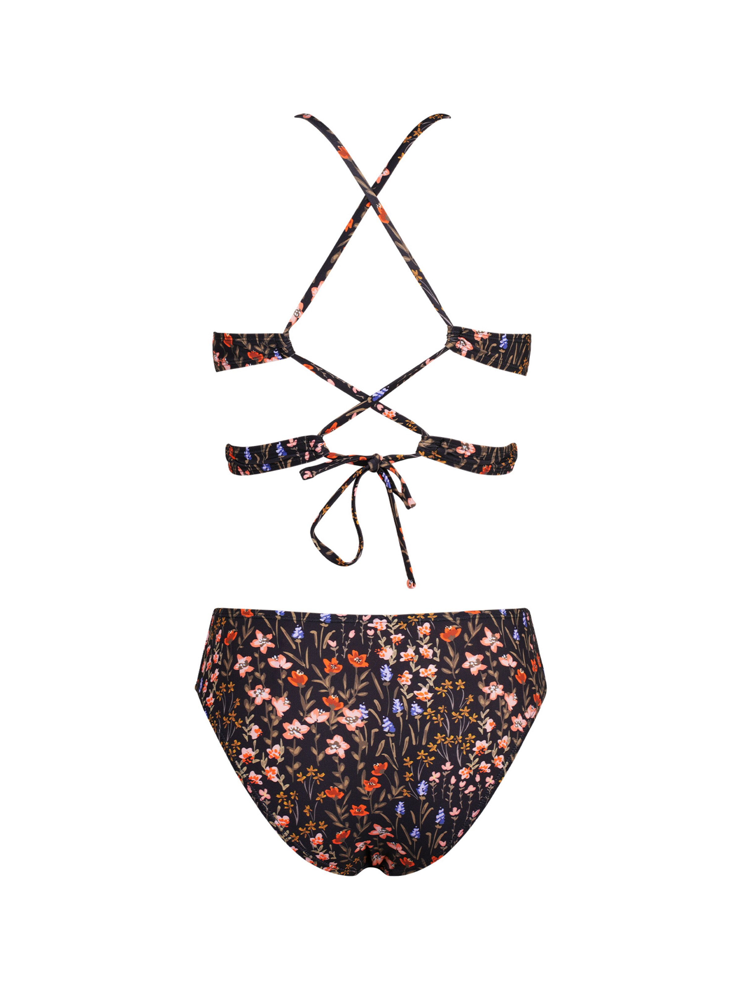 Cupshe Bustier Bikini 'CAA12C3F118AA'‌‌‌‌ in Schwarz