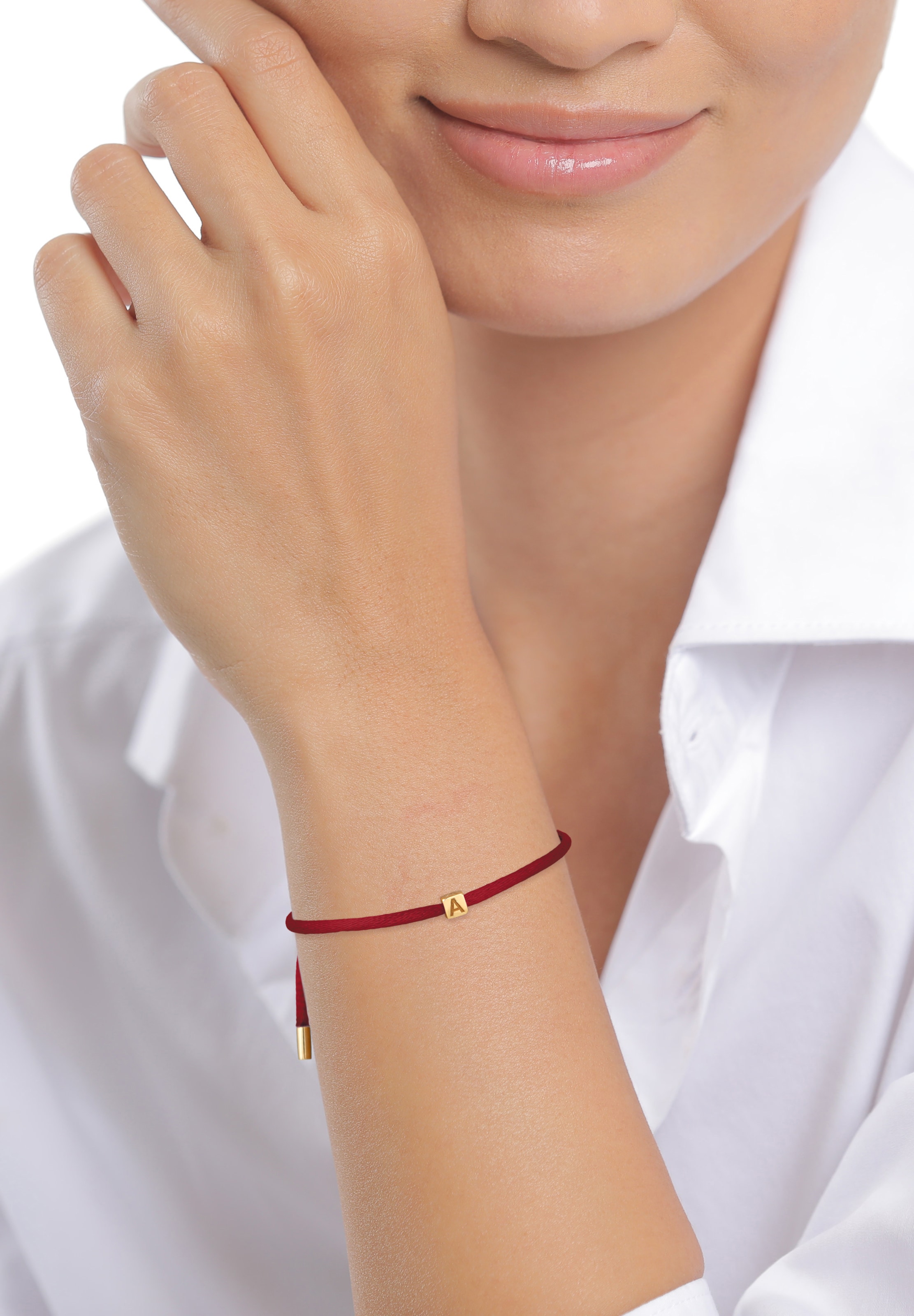 Bracelet ELLI en rouge : devant
