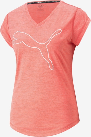 T-shirt fonctionnel PUMA en orange : devant