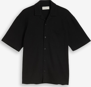 TOM TAILOR DENIM Overhemd in Zwart: voorkant