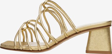 Henry Stevens Strap Sandals ' Harper SOS50 ' in Gold