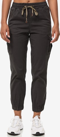 Tazzio - Pantalón cargo 'F600' en gris: frente