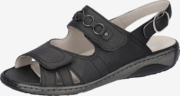 WALDLÄUFER Sandals in Black: front