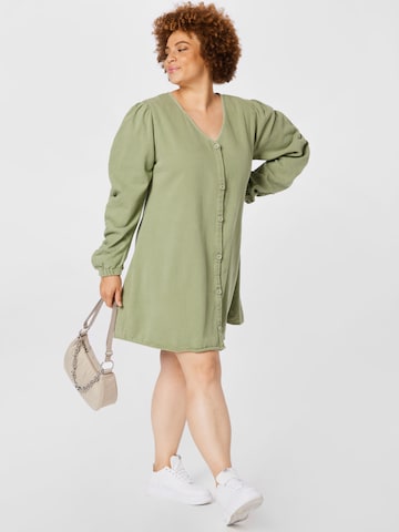 Missguided Plus Šaty – zelená