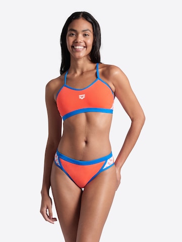 Bustino Bikini sportivo 'ICONS' di ARENA in arancione: frontale