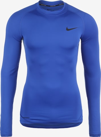 NIKE Functioneel shirt 'Pro' in Blauw: voorkant