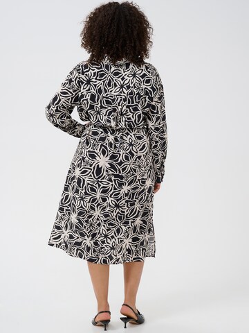 Robe-chemise 'KCHaliah' KAFFE CURVE en noir