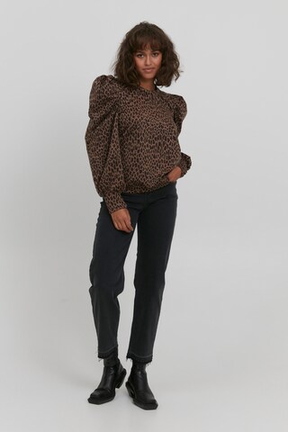 T-shirt PULZ Jeans en marron