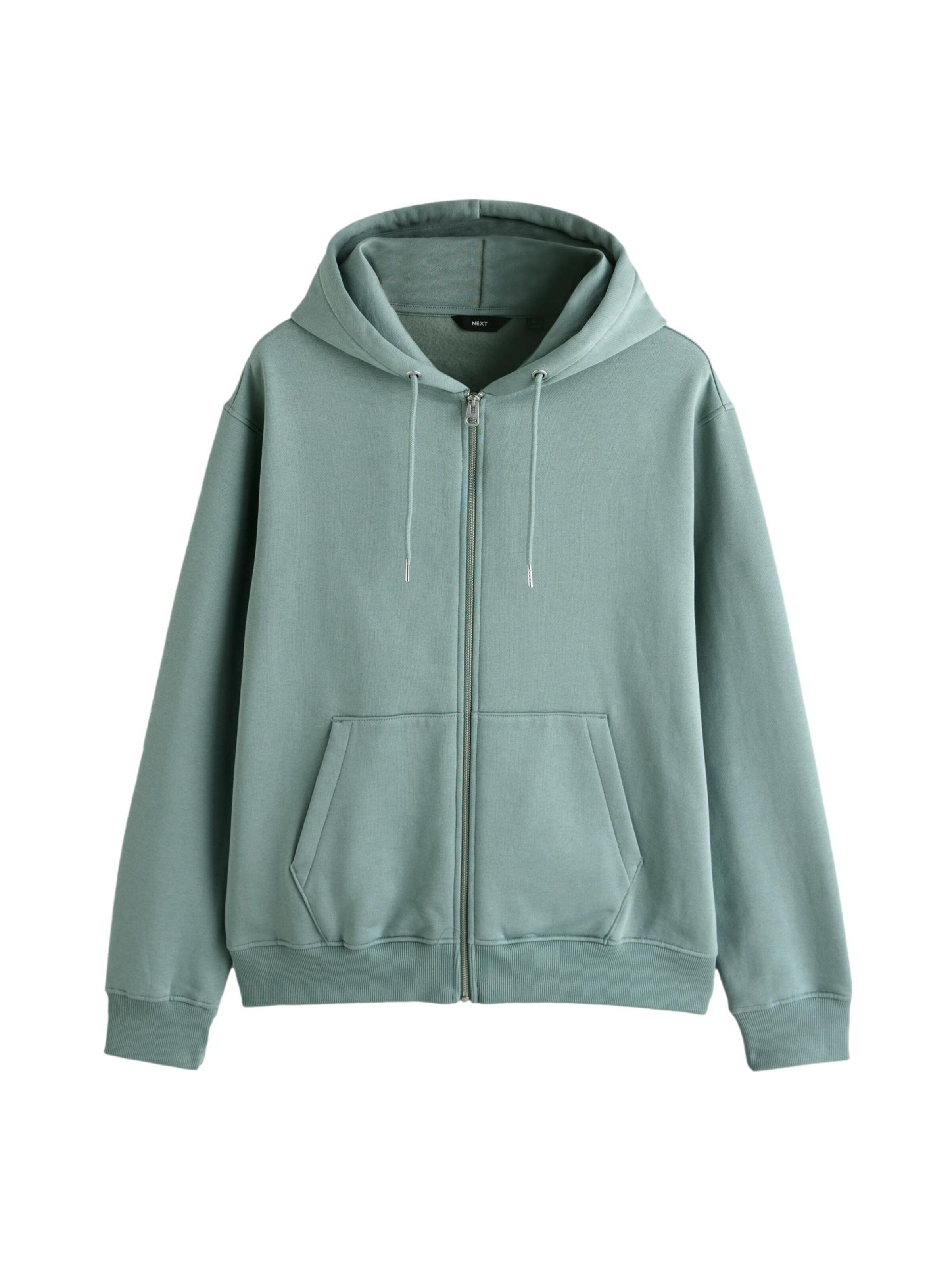 Next Sweatjacke in Grün: Vorderseite