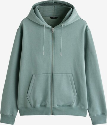 Next Sweatjacke in Grün: Vorderseite