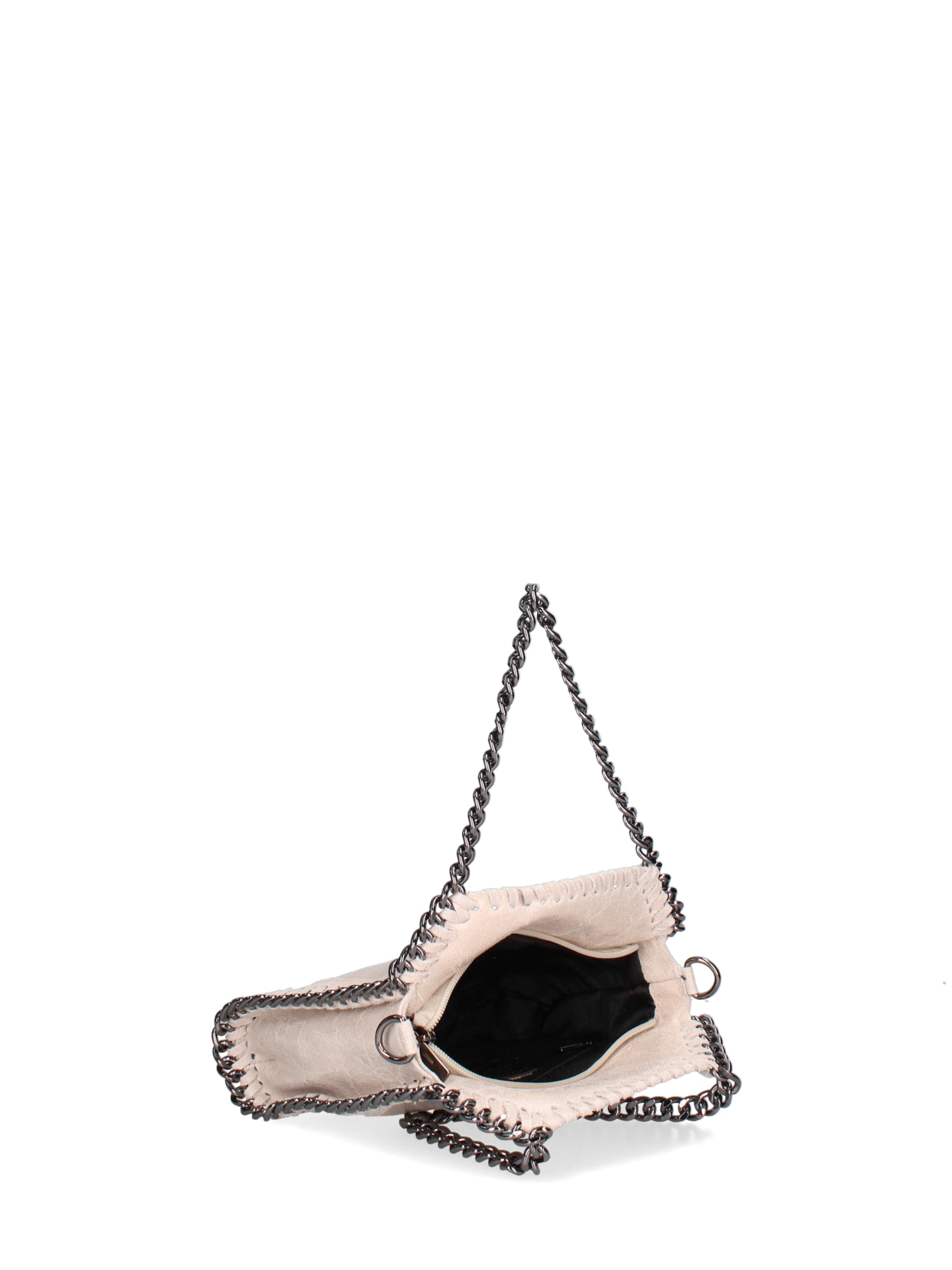 Borsa a mano 'Borsa a mano donna pelle scamosciata stampata con zip - Zefira Chic' di Gave Lux in beige