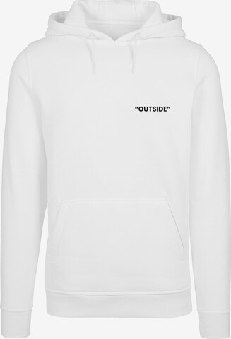 Mister Tee Sweatshirt 'Out$ide' in White: front