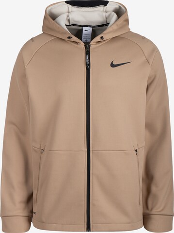NIKE Outdoor jacket in Brown: front