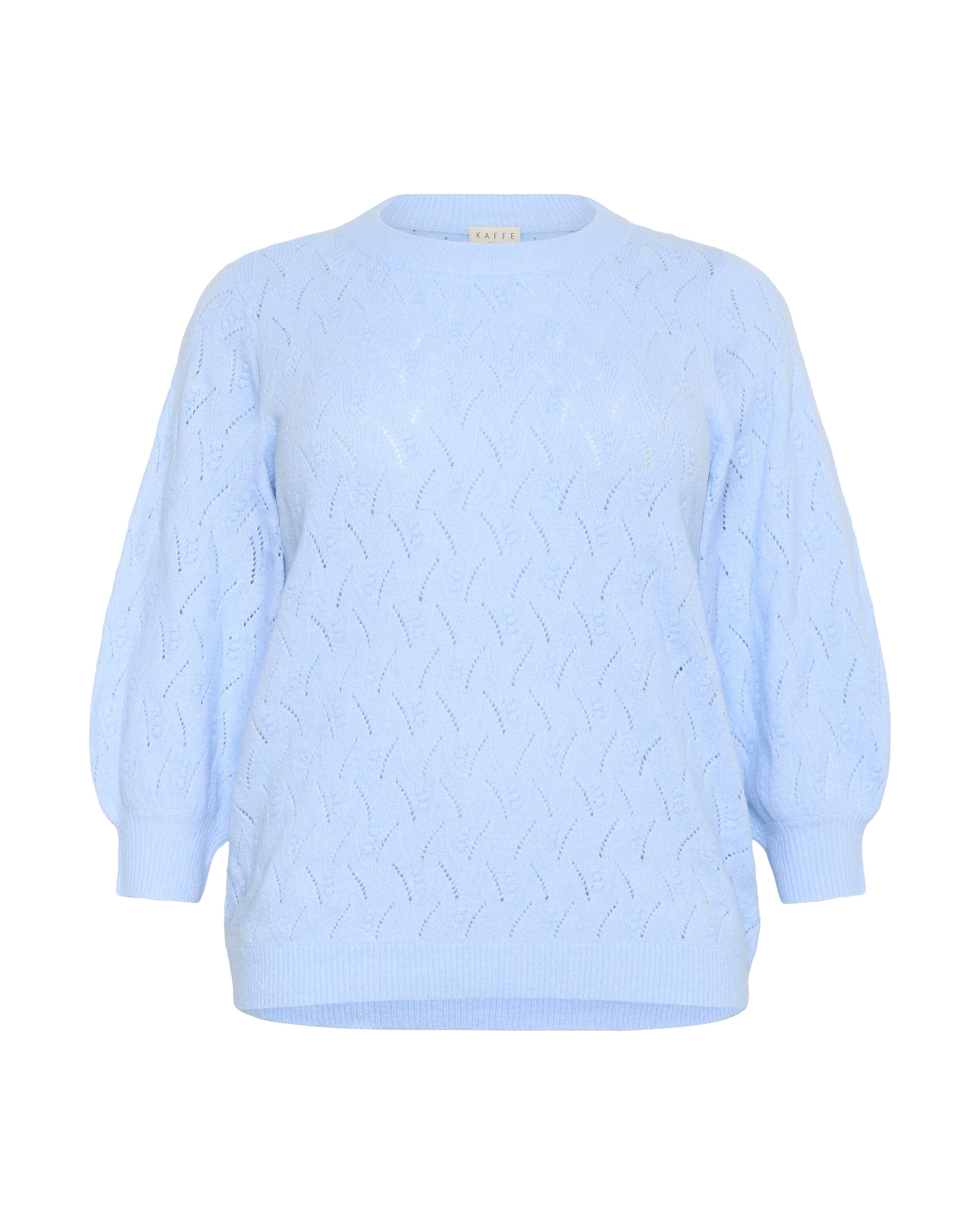 KAFFE CURVE Pullover 'Anita' in Blau: Vorderseite