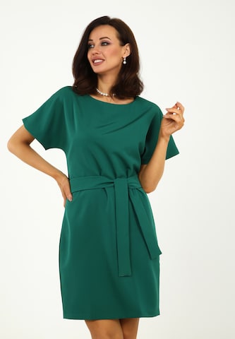 Awesome Apparel Dress in Green: front