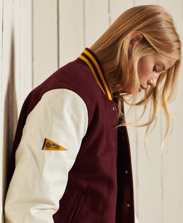 Superdry Tussenjas 'College Varsity' in Rood