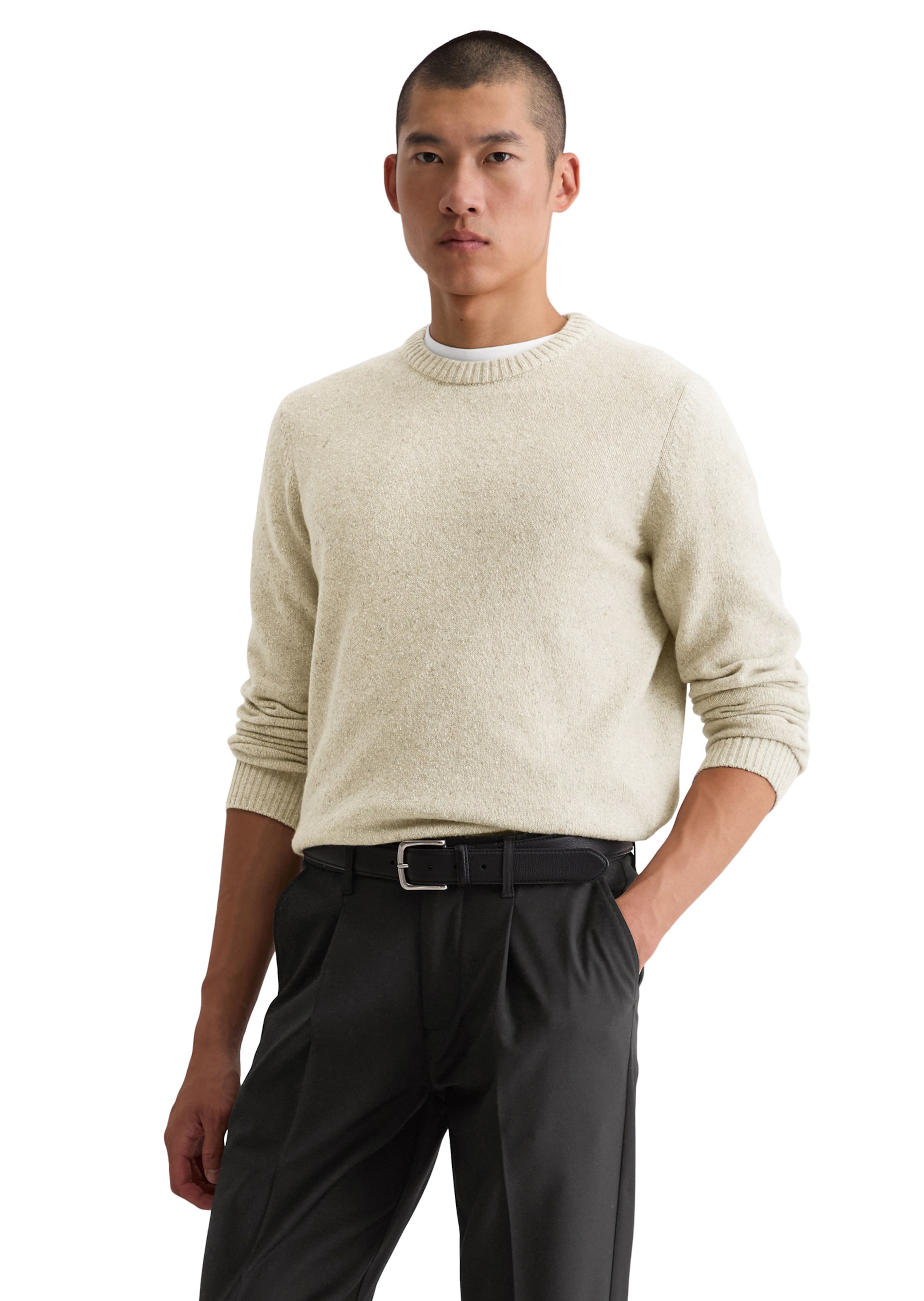 Marc O'Polo Sweater in Beige: front